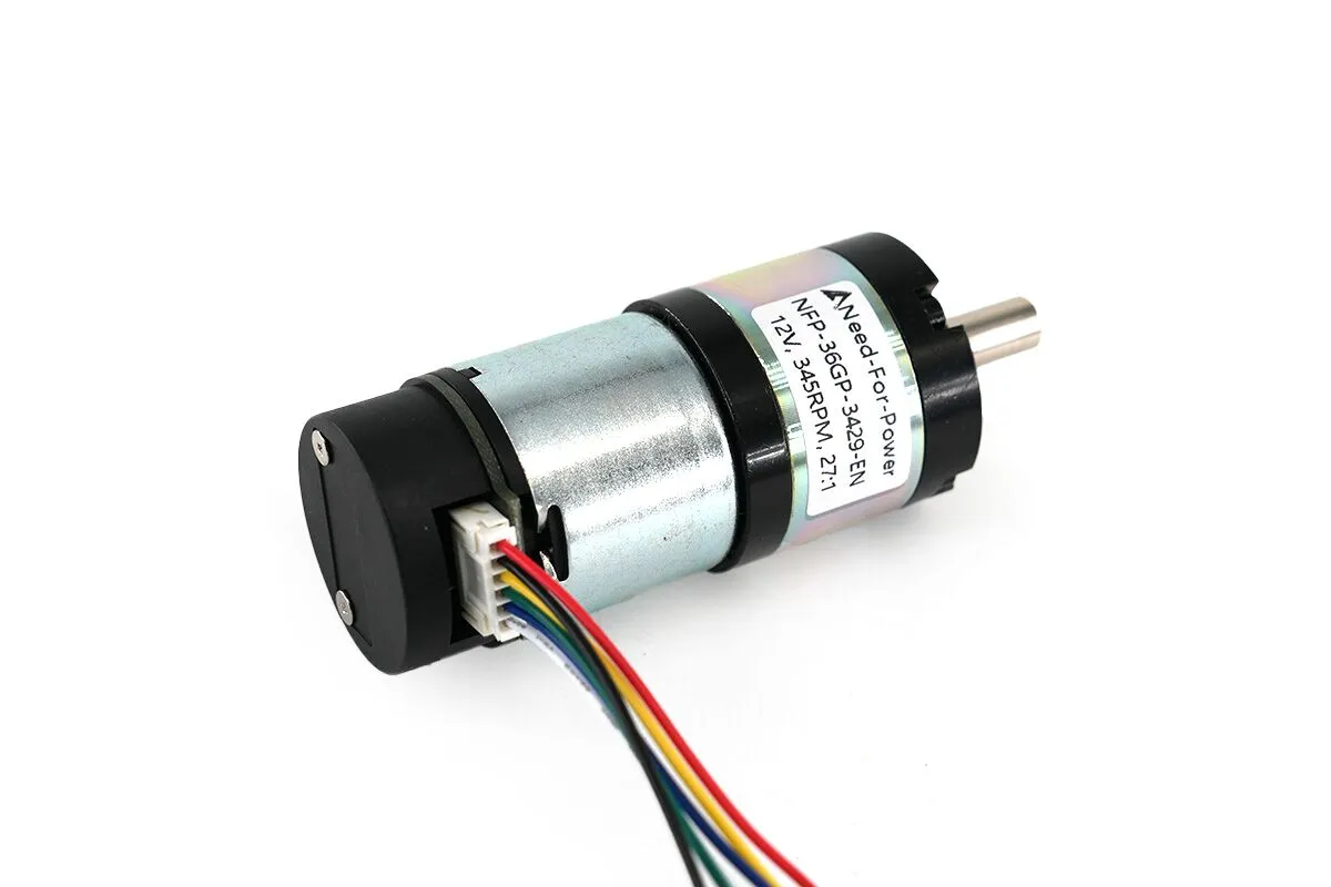 36mm DC Planetary Geared Motor with Encoder – Specs - Dcmotorpro.com